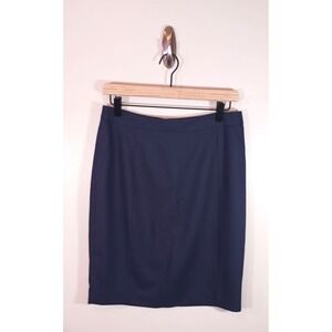 Reiss Women's Career Academic Lined Navy Pencil Skirt Size 8